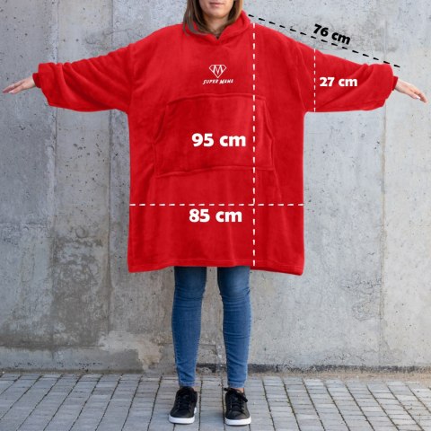 Bluzo-koc "Super Mama" Czerwona