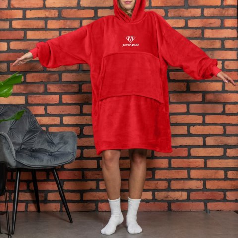 Bluzo-koc "Super Mama" Czerwona