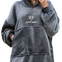 Bluzo-koc "Super Mama" Szara