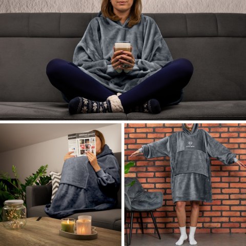 Bluzo-koc "Super Mama" Szara