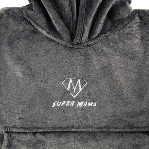 Bluzo-koc "Super Mama" Szara