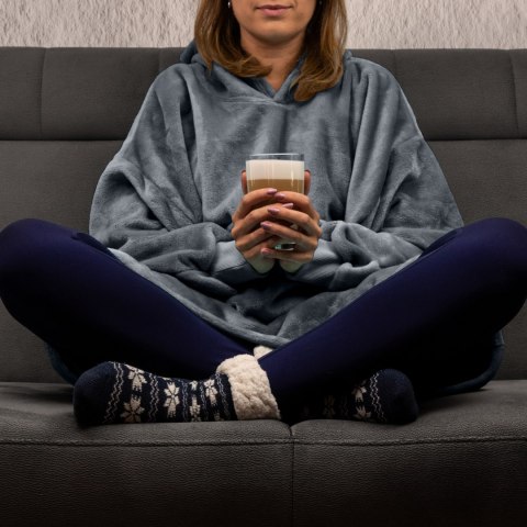 Bluzo-koc "Super Mama" Szara