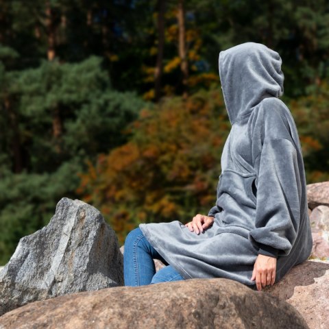 Bluzo-koc "Super Mama" Szara