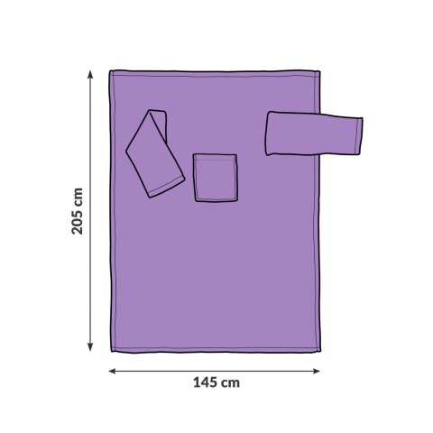 Kocyk Szlafrok Wrzos prezent dla żony dziewczyny