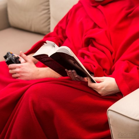 Kocyko - Szlafrok dla Pary Czerwony prezent ŚLUBNY