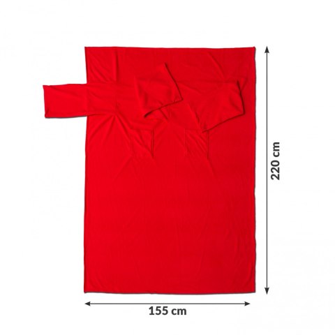 Kocyko - Szlafrok dla Pary Czerwony prezent ŚLUBNY