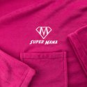 Kocyko-szlafrok "Super Mama" Fuksja