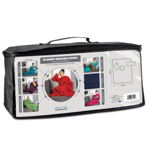 Kocyko-szlafrok "Super Mama" Fuksja