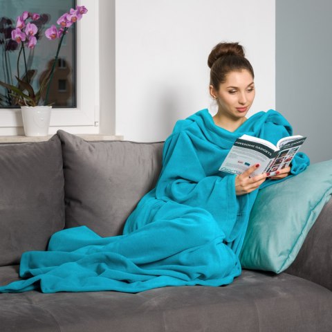 Kocyko-szlafrok "Super Mama" Niebieski