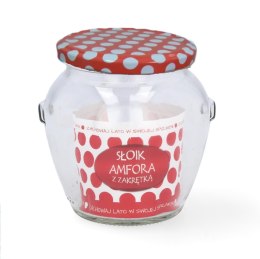 Słoik szklany 580 ml z zakrętką fi -82 AMFORA TO-580 / 6 zaczepów