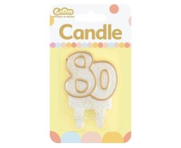 Świeczka cyferka ''80''