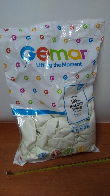 Balony 100szt BIAŁE