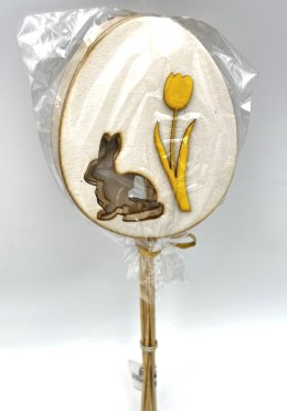 Jajka drewno na piku 6szt.