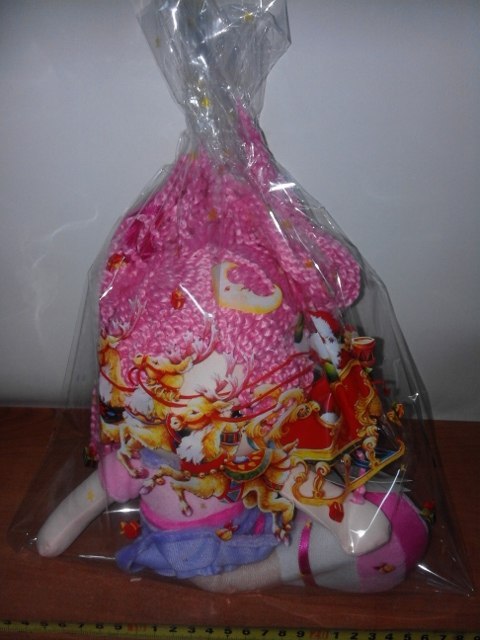 Opakowanie ozdobne/celofan 30x50 cm 50szt. BOŻE NARODZENIE Wor-0005cz