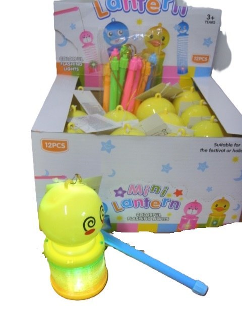 Sprężynka emotka buźka na patyczku świecąca 12szt