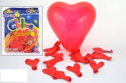 Balony 100szt CZERWONE SERCA
