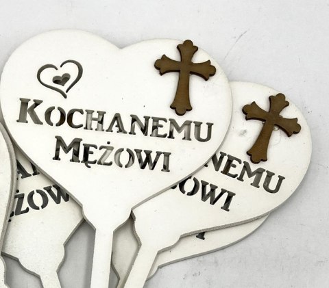 Serce na piku 6szt. KOCHANEMU MĘŻOWI