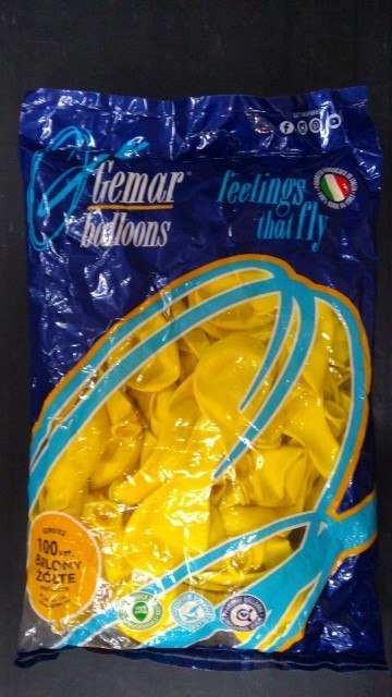 Balony 100szt ŻÓŁTE