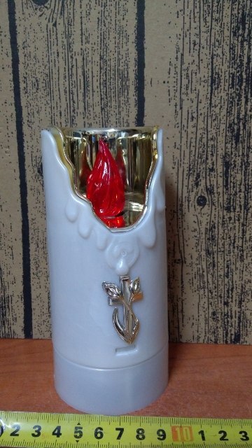 Świeca 6szt. led z lustrem czerwony płomień | Z-SC