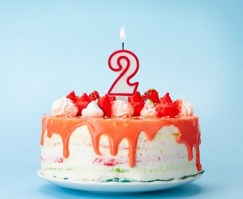Świeczka urodzinowa ''2'