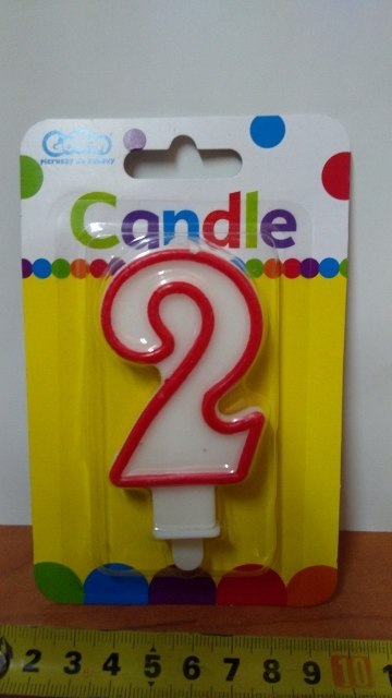 Świeczka urodzinowa ''2'
