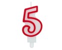 Świeczka urodzinowa ''5''