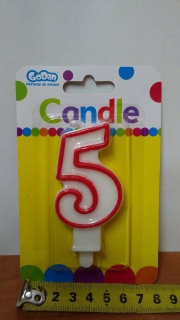 Świeczka urodzinowa ''5''