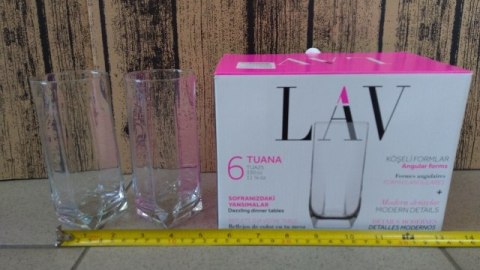 Komplet 6 szklanek do napojów 330ml LAV