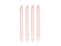 Świeczki urodzinowe 12szt. + podstawki długie RÓŻOWE | 61-65