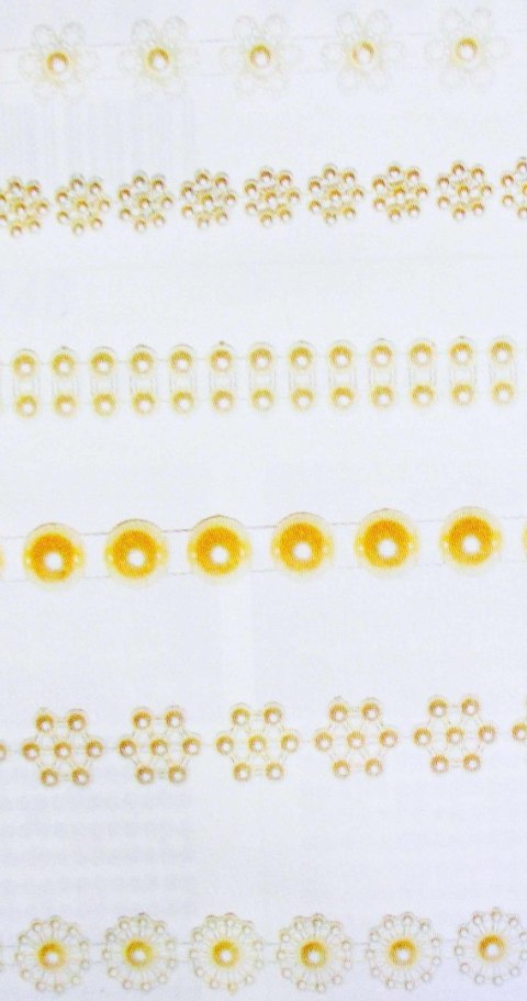 Tasiemki 12szt. perłowe BIAŁE 150cm | WSP-0846