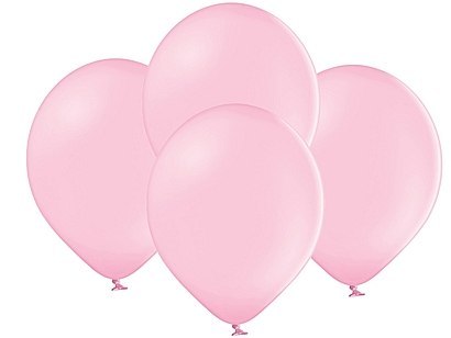 Balony 100szt różowe pastelowe 23 cm - 100szt.