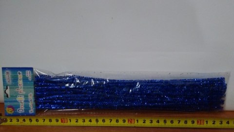 Druciki pluszowe 40szt. 30cm NIEBIESKIE | DPK-09