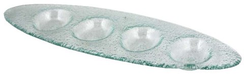 Półmisek szklany 6szt na 4 jajka talerz do jajek BOZ3698