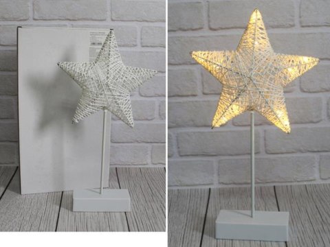 GWIAZDA na podstawie LED świecąca 38x22 cm SN51822