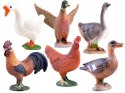 Kogut gęś kaczka zwierzęta domowe figurka 5,5x 5,5x2,5cm | ZA3387