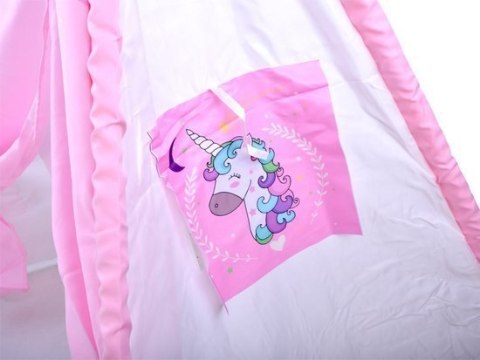 Namiot z różowym jednorożcem wigwam Tipi | ZA3555