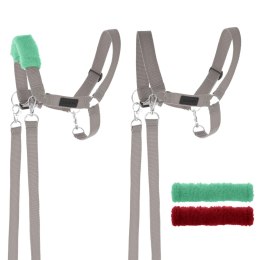 Zestaw Skippi - Hobby Horse czarny i dodatkowy kantar - szary