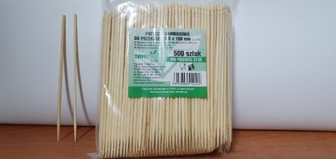 Patyczki / wykałaczki bambusowe 10cm 500szt. | 27-39