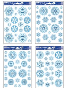 Witraż śnieżynki WB-27 20x30cm | STXG-5090