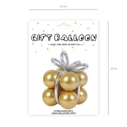 Balony złote chrom 400838