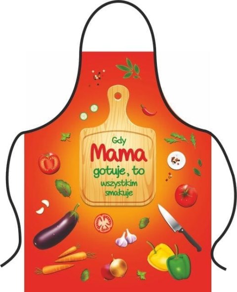 Fartuch kuchenny "Gdy Mama gotuje to wszystkim smakuje"