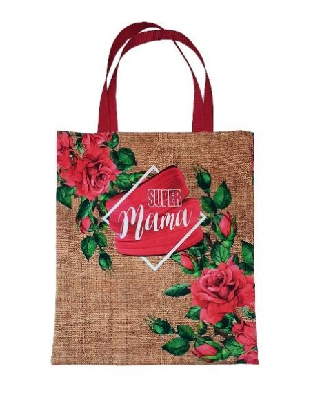 Torba na zakupy "Super Mama" Czerwona