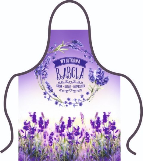 Fartuch premium Babcia lawenda | 149