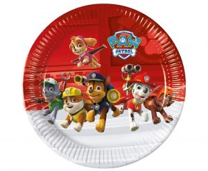 Talerzyki pap. Paw Patrol - Ready for Action 23 cm 8 szt. (plastic-free)