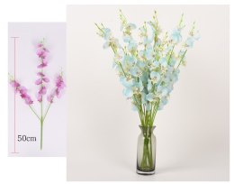 Kwiat sztuczny ORCHIDEA 10szt drobna na łodydze 3-ramienna 50 cm mix KCR-102A,B,C,D,G