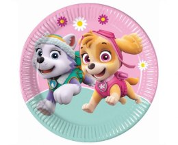 Talerzyki papierowe Paw Patrol Skye & Everest 23cm 8szt. (plastic-free)