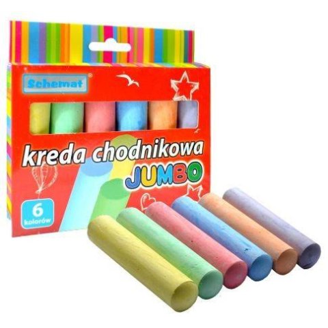 Kreda chodnikowa jumbo 6kol