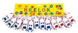 Brelok 12szt auto policyjne ze światłem