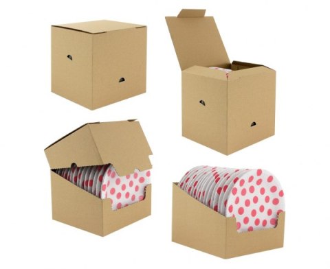 Talerzyki pap. groszki certyfikat FSC 18 cm 6szt.