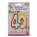 Świeczka urodzinowa cyfra 40 | SW-290M